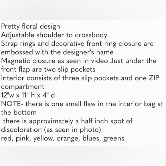 Vera Bradley Bags Euc Vintage Vera Bradley Saddle Up Crossbody Bag